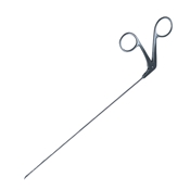 Precision F-O Micro Laryngeal Scissor Horizontal Action, Opens Left With Sharp Tip Blades,Tappering To A 1mm Tip, Straight 23mm Working Length And A 2mm Diameter Shaft   